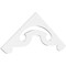 Ekena Millwork Pitch Northwest Architectural Grade PVC Gable Pediment, 48"W x 18"H x 1"P (9/12) GPP048X018X100NOR - alternate 1